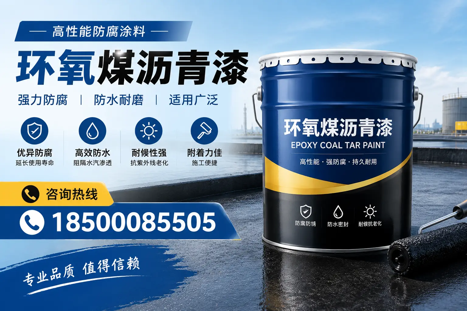 环氧煤沥青漆的主要成分与功能,海东用户深度了解